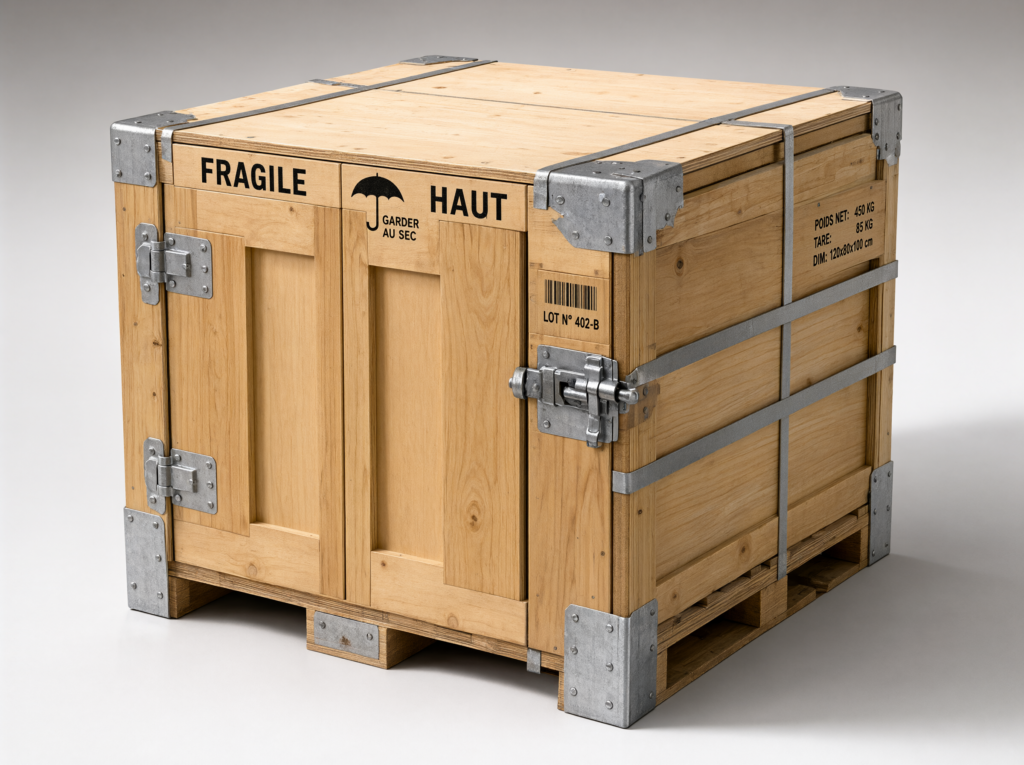 caisses bois pour le transport