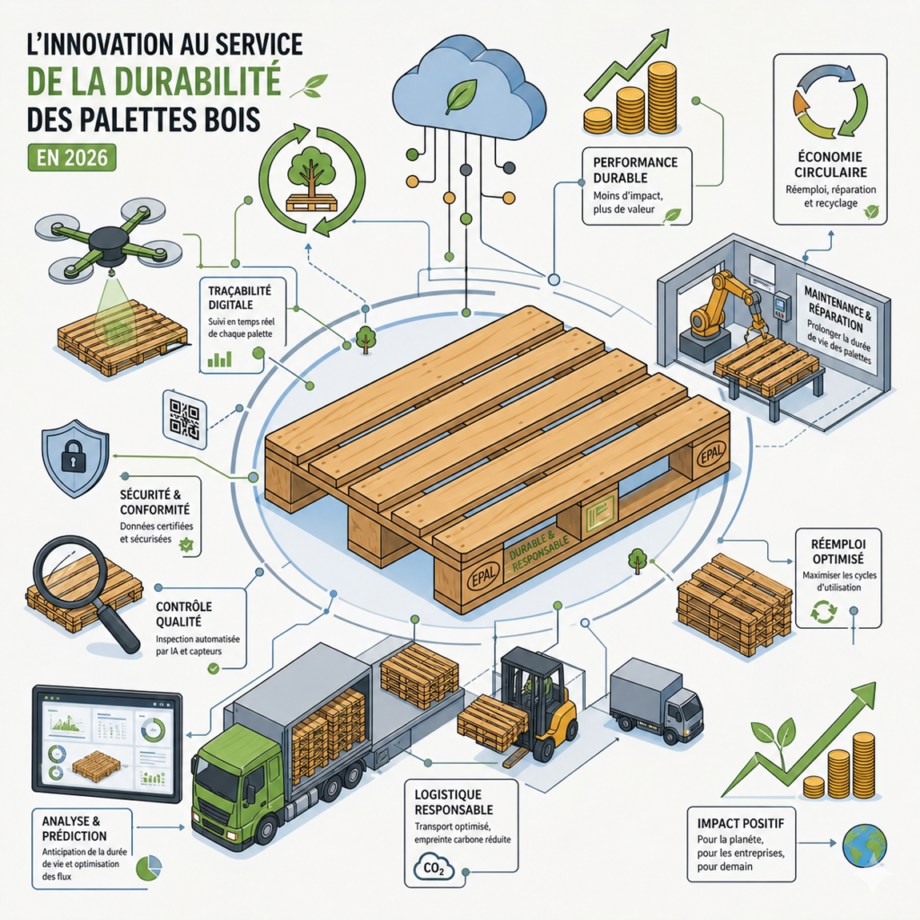 L'innovation au service de la durabilité des palettes bois en 2026