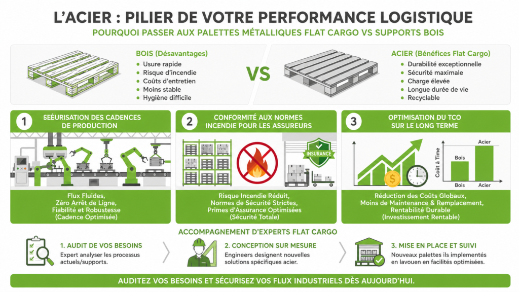 Fournisseur Palette Métallique infographie