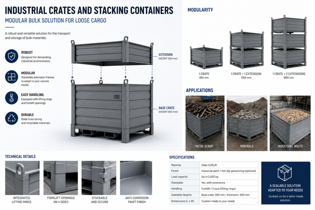 Industrial Crates & Pallet Collars