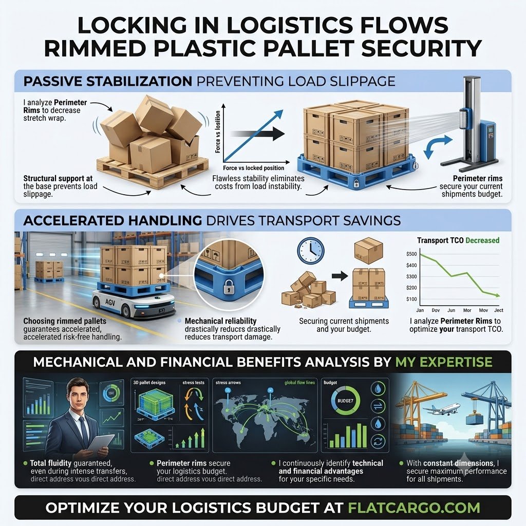 Infographie stratégique de Flat Cargo expliquant comment je sécurise l'intégrité absolue de vos flux grâce aux palettes en plastique hygiénique. Le visuel détaille comment j'analyse les exigences de pureté des secteurs critiques (alimentaire, pharmaceutique, cosmétique) et démontre qu'une conception lisse et non poreuse prévient toute contamination. J'élimine les risques de moisissure liés au bois pour vous assurer une conformité totale avec les autorités sanitaires mondiales. Mon audit structurel continu garantit une protection sanitaire sans faille et un contrôle total de votre TCO de transport. J'optimise votre budget logistique et sécurise la performance maximale de vos expéditions. Optimisez votre budget logistique sur flatcargo.com.