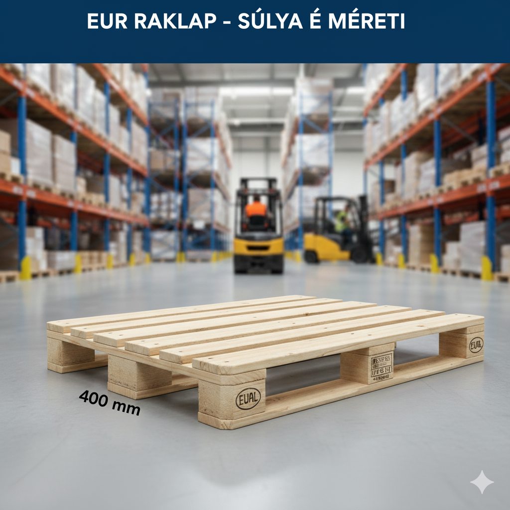 EUR raklap súlya és méretei