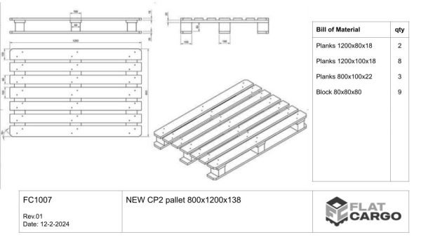 Palette CP2 Neuve 800x1200x144 – Image 4