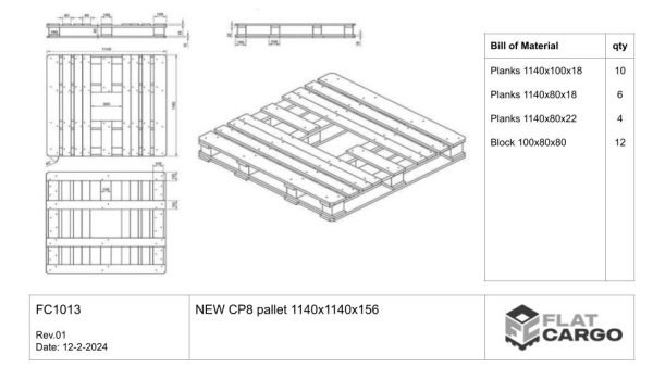 NUOVO pallet CP8 1140x1140x144 - immagine 4