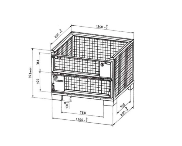 NEW Gitterboxes EUR according to UIC 435-3 - Image 3