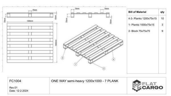 Palette usage unique semi-lourd 1200x800 - 7 PLANKS – Image 4