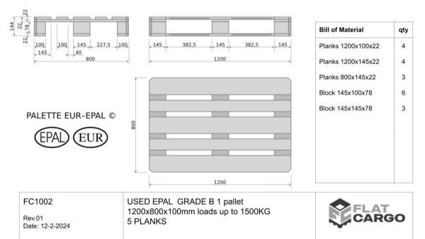 EPAL USATO 1 pallet GRADO B 1200x800 - immagine 3