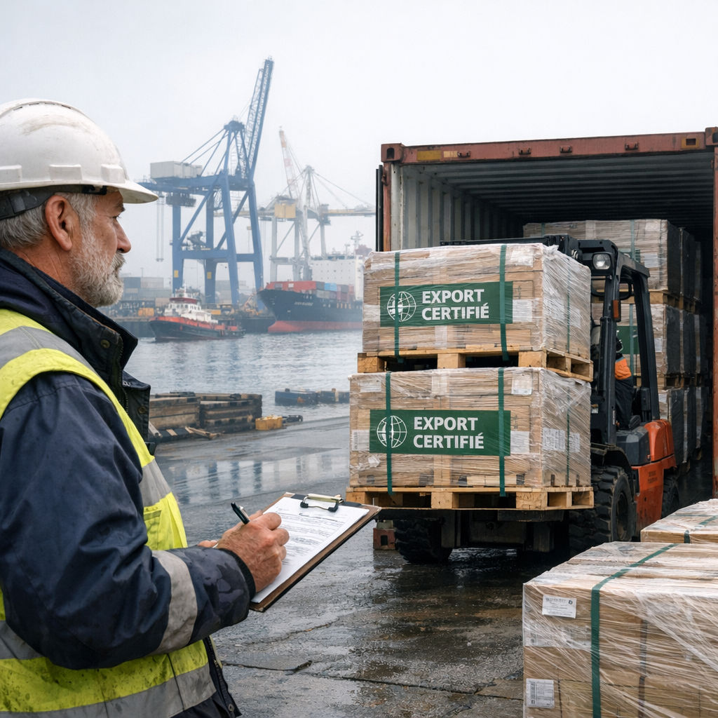 logistique export nantes palettes