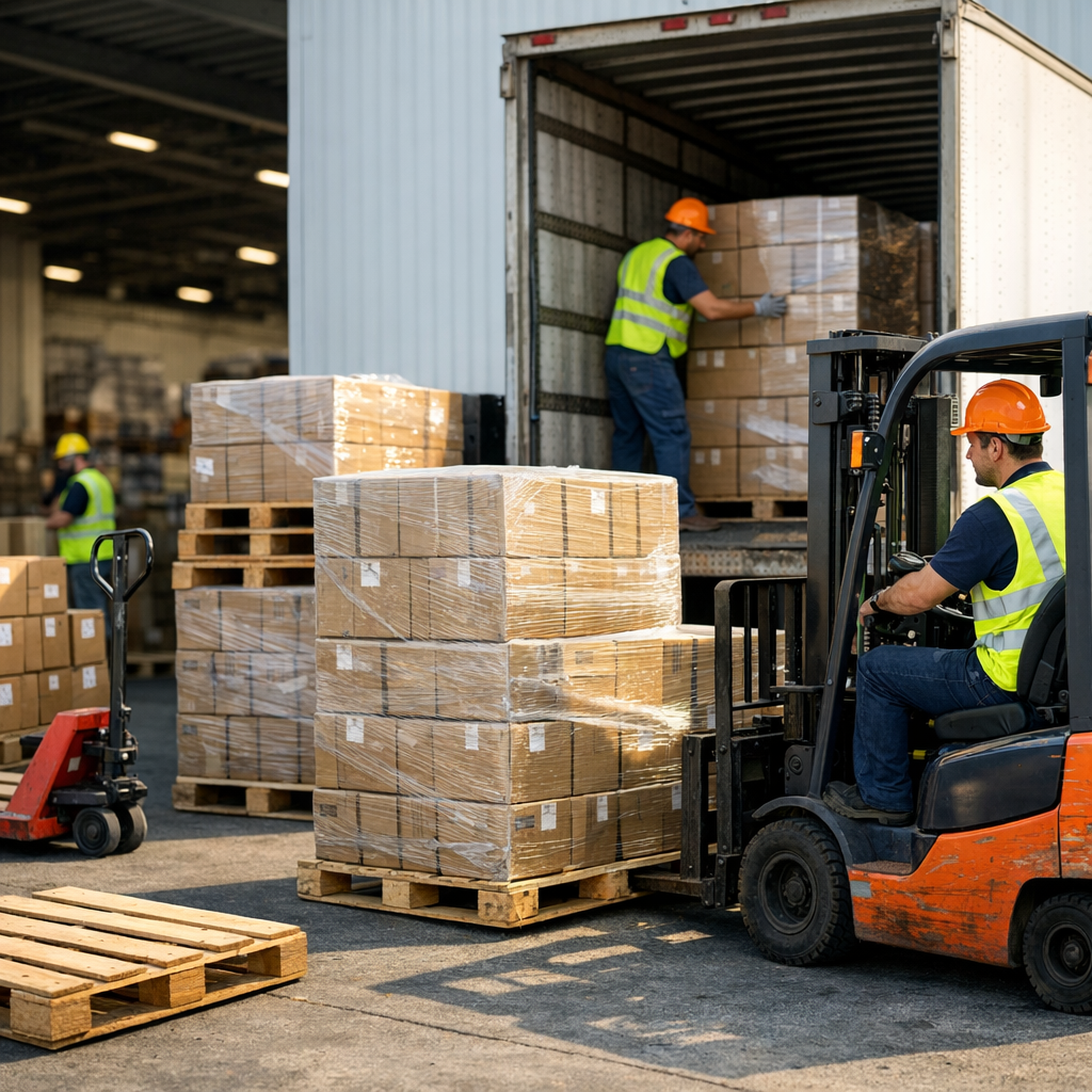 gestion des flux logistiques sur palettes