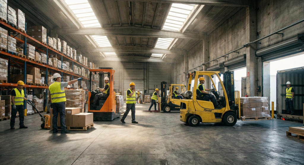 logistique industrielle et palettes B2B