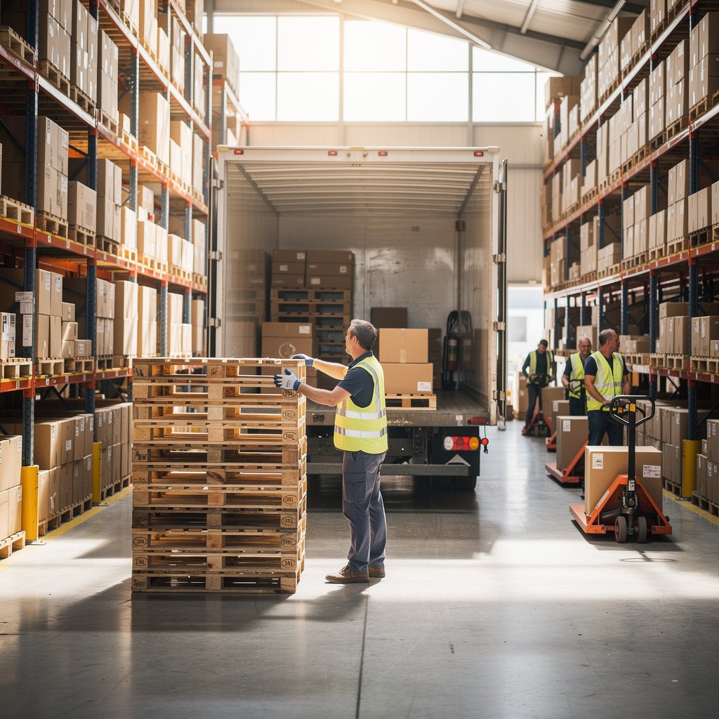 gestion des flux palettes en environnement e-commerce