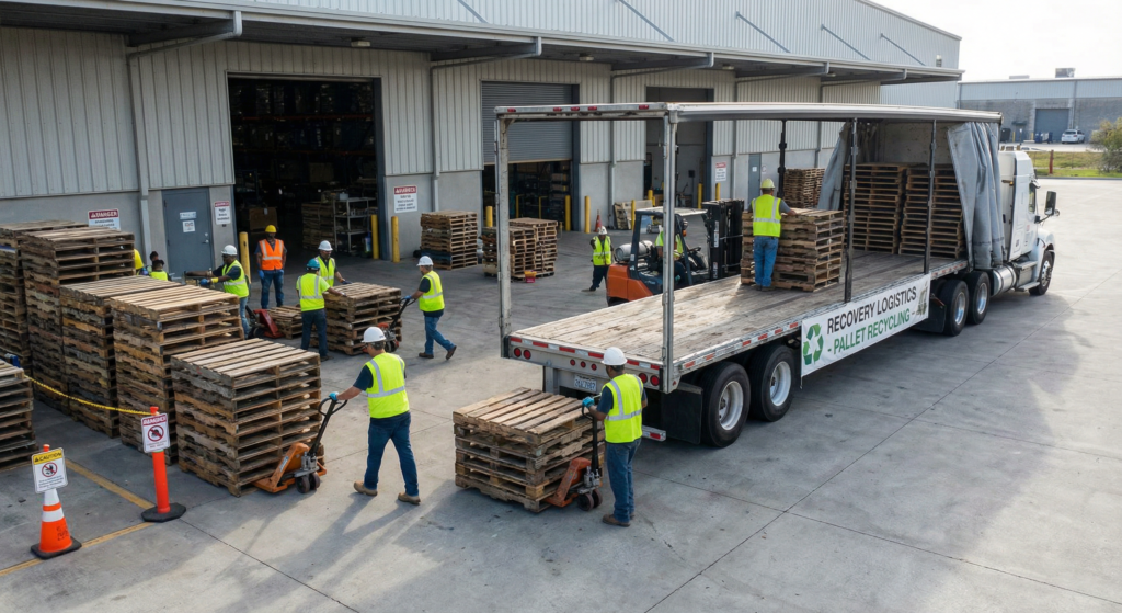 coordination flux retours palettes