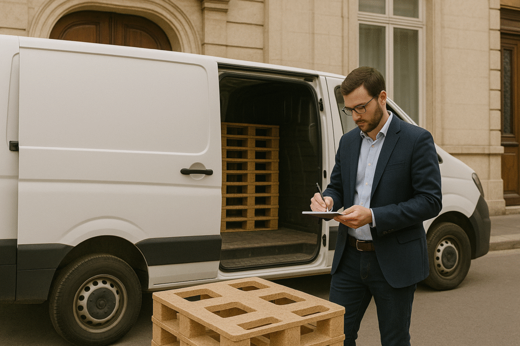 Palettes durables utilisées à Saint-Étienne pour soutenir la relance logistique du Sud-Est.